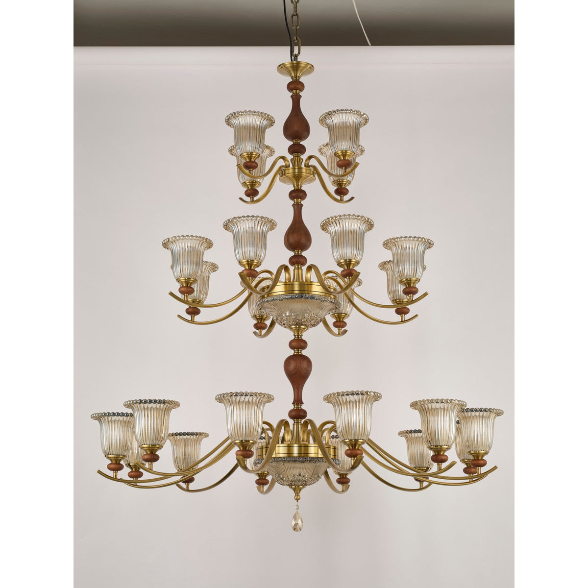 
Supplier real product photograph of the twenty-four-light three-tier chandelier