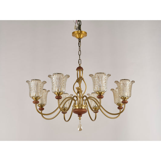 
Real product photograph of the eight-light single-tier chandelier