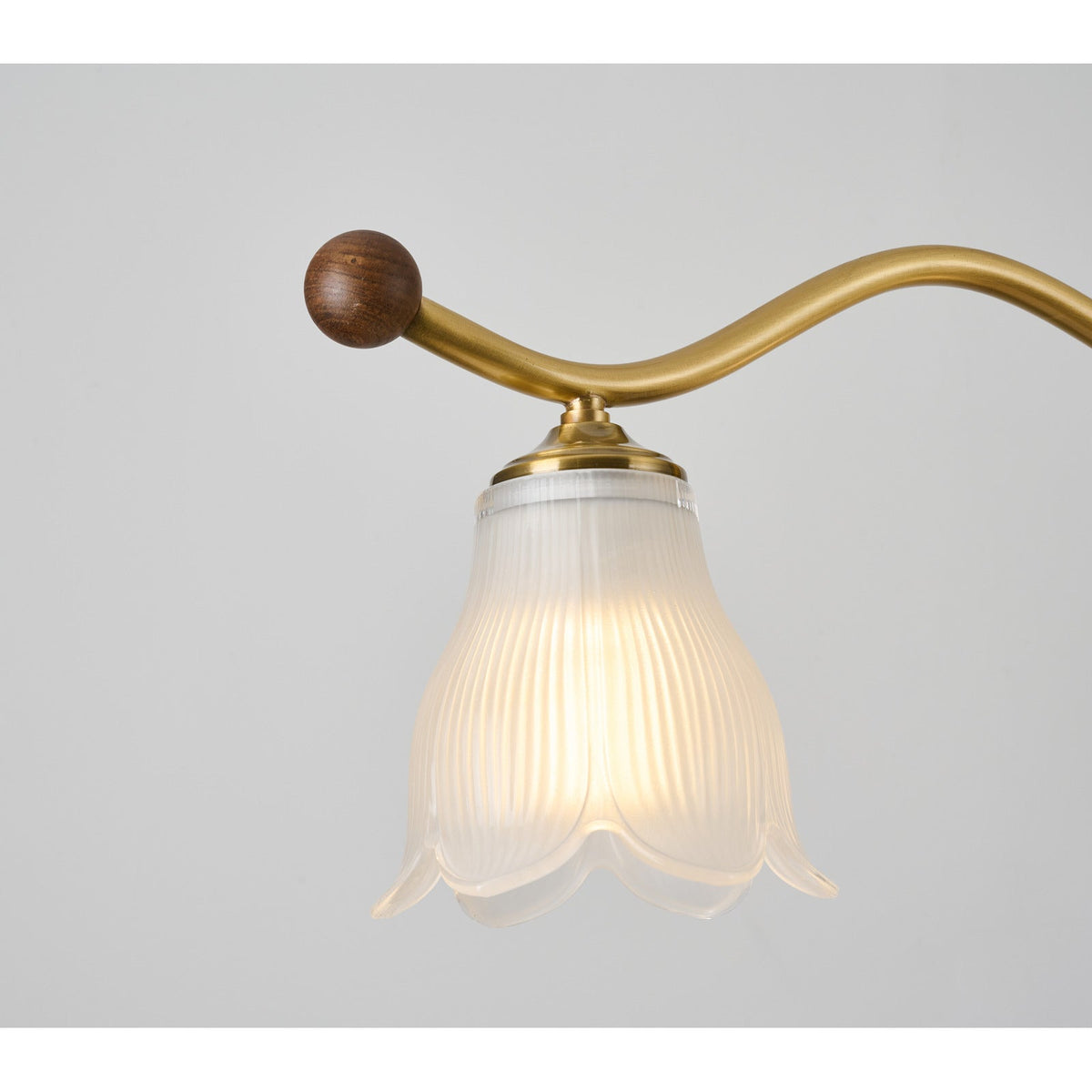 
Bellarune Wave-Bar Ribbed Glass Linear Chandelier